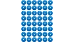 Woodys Arg-3825-48 Support Plates - Blue Round 48 Pack. Fixed Price $81.06.