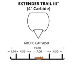 Woodys Extender Trail Iii Flat-top Carbide Runners For 2004-2006 Arctic Cat Z. Fixed Price $129.07.