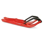 Pair Of Red C&a Pro Xpt 6-1/4" Snowmobile Skis W/black Loops. Fixed Price $368.20.