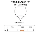 Woodys Trail Blazer Iv Flat-top Carbide Runners For 1999-2004 Yamaha Vk540 Iii. Fixed Price $143.58.