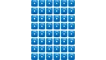 Woodys Asg-3825-48 Support Plates - Blue Square 48 Pack. Fixed Price $99.92.
