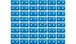 Woodys Adg-3825-48 Support Plates - Blue Double 48 Pack. Fixed Price $178.65.