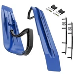 Slydog Powder Hound 8" Voo Doo Blue Skis W/4" Round Bar Complete Kit Polaris. Fixed Price $416.21.
