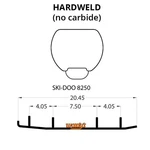 Woodys Top-stock Hard Surface Bar Carbide Runners For 1998-1999 Ski-doo Mx Z 670. Fixed Price $67.92.