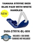 New Yamaha Snowmobile Pair Stryke Ski Skis Blue / White Handles Sma-stryk-bl-wh. Fixed Price $269.00.