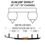 Woody's Dooly 4.0" Carbide Runner Arctic Cat M 1100 Turbo Snopro (2012-2013). Fixed Price $156.18.