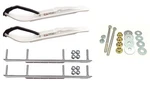 C&a Pro White Xt Snowmobile Skis W/ 7.5" Shaper Bars Complete Kit Ski-doo. Fixed Price $615.86.