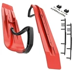 Slydog Powder Hound 8" Lava Red Skis W/4" Round Bar Complete Kit Polaris. Fixed Price $414.09.