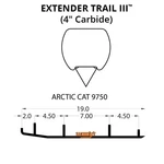 Woodys Extender Trail Iii Flat-top Carbide Runners For 2001 Arctic Cat Zl 800. Fixed Price $126.57.