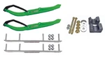C&a Pro Green Mtx Snowmobile Skis W/ 4.5" Shaper Bars Complete Kit Arctic Cat. Fixed Price $508.33.