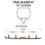 Woodys Trail Blazer Round Bar 6" Carbide Runners Ski Doo Legend Sport 500 (2002). Fixed Price $153.25.