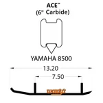 Woodys Ace Runners With 6in. Carbide For 2015-2016 Yamaha Sr10rd Sr Viper Rtx Dx. Fixed Price $156.35.