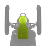 Polaris Matryx Snowmobile Sentry Skid Plate, Neon Green, 2884816-801. Fixed Price $209.99.