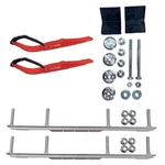 C&a Pro Red Razor Snowmobile Skis W/ 6" Shaper Bars Complete Kit Ski-doo. Fixed Price $527.55.