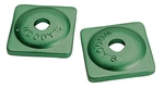 Woodys Square Aluminum Plate 7mm Green Bag Of 96 Asw-3730-b. Fixed Price $24.03.