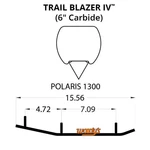 Woodys Trail Blazer Iv Flat-top Carbide Runners For 2014 Polaris 800 Indy Sp Le. Fixed Price $156.35.