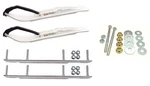 C&a Pro White Xt Snowmobile Skis W/ 9" Shaper Bars Complete Kit Ski-doo. Fixed Price $616.97.