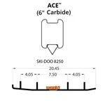 Woodys Ace Runners With 6in. Carbide For 1999 Ski-doo Formula Z 500 Snowmobile. Fixed Price $143.58.