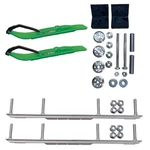 C&a Pro Green Xt Snowmobile Skis W/ 4.5" Shaper Bars Complete Kit Arctic Cat. Fixed Price $583.62.