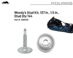 Polaris Snowmobile Woody's Stud Kit, 137 In., 1.5 Qty 144-2890459. Fixed Price $749.99.