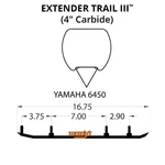 Woodys Extender Trail Iii Flat-top Carbide Runners For 1997-2000 Yamaha Vt600. Fixed Price $126.57.