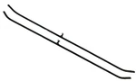 Nos 2 - Arctic Cat 0703-027 Snowmobile Ski Skag Wear Bars Fits 1987-1991. Fixed Price $22.59.