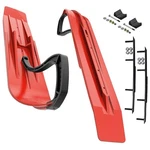 Slydog Powder Hound 8" Lava Red Skis W/4" Round Bar Complete Kit Polaris. Fixed Price $416.21.