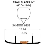 Woodys Trail Blazer Iv Flat-top Carbide Runners For 2002-2005 Ski-doo Mx Z 500. Fixed Price $143.58.