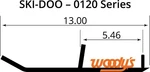 Woodys Standard Runners For 1998 - 2008 Ski-doo Mini Z Snowmobile. Fixed Price $59.24.