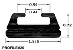 Sp1 Black Replacement Slide Profile 25 Ski-doo Formula 600 00-01. Fixed Price $32.13.
