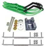 C&a Pro Green Tmx Snowmobile Skis W/ 4.5" Shaper Bars Complete Kit Arctic Cat. Fixed Price $508.33.