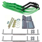 C&a Pro Green Tmx Snowmobile Skis W/ 6" Shaper Bars Complete Kit Polaris Fusion. Fixed Price $517.37.