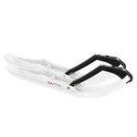 Pair Of White C&a Pro Mountain Tmx 6-3/4" Snowmobile Skis W/black Loops. Fixed Price $440.05.