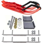 C&a Pro Red Tmx Snowmobile Skis W/ 9" Shaper Bars Complete Kit Ski-doo. Fixed Price $507.47.