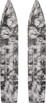 Slydog Powderhound Skis Without Loop Handles 8" Swirl Black/white. Fixed Price $330.21.