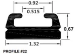 Spi 222-66-80 Slide Profile 22 Black 66". Fixed Price $28.64.