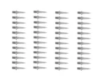 Woodys Eliminator .875" T-nut Steel Studs 1/4-20 Thread 48pk (gel-8750). Fixed Price $98.06.