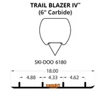 Woodys Trail Blazer Iv Flat-top Carbide Runners For 1996-1998 Ski-doo Mx Z 670. Fixed Price $143.58.
