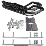 C&a Pro Black Tmx Snowmobile Skis W/ 4.5" Shaper Bars Complete Kit Arctic Cat. Fixed Price $488.29.
