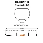 Woodys Top-stock Hard Surface Bar Carbide Runners For 1999-2001 Arctic Cat. Fixed Price $73.26.