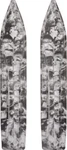 Slydog Skis Pr/ Sly Dog Powderhound Ski 8" Red/black Swirl Ph8swrwhtblk. Fixed Price $346.99.