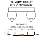 Woodys Dooly Carbide Wear Rods-4in. For 2005 Ski-doo Summit 1000 Highmark X 162. Fixed Price $120.83.