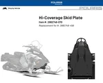 Polaris Oem 15'-22' Rmk/indy/titan/switchback Hi-coverage Skid Plate 2882748-070. Fixed Price $209.99.
