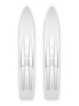 Pair Of White Slydog Powder Hound 7" Snowmobile Skis. Fixed Price $238.00.
