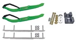 C&a Pro Green Mtx Snowmobile Skis W/ 9" Shaper Bars Complete Kit Arctic Cat. Fixed Price $527.51.