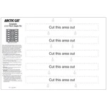 2.52" Pitch Single Ply Arctic Cat Template For 14" X 121" Track 252a-temp-4. Fixed Price $37.94.