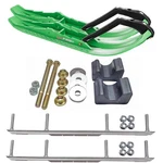 C&a Pro Green Tmx Snowmobile Skis W/ 4.5" Shaper Bars Complete Kit Arctic Cat. Fixed Price $508.33.