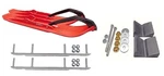 C&a Pro Red Xcs Snowmobile Skis W/ 9" Shaper Bars Complete Kit Polaris Ride. Fixed Price $573.15.