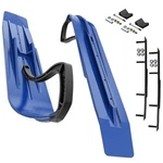 Slydog Powder Hound 7" Voo Doo Blue Skis W/10" Round Bar Complete Kit Polaris. Fixed Price $425.77.