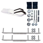 C&a Pro White Xcs Snowmobile Skis W/ 9" Shaper Bars Complete Kit Arctic Cat. Fixed Price $686.94.